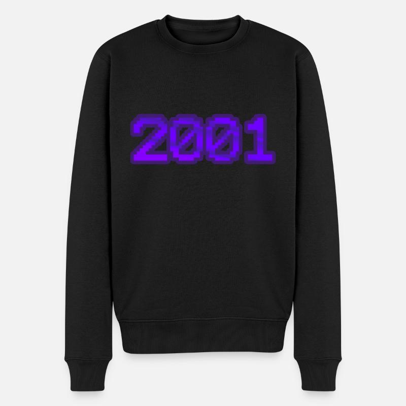 2001 - Männer Premium Bio Pullover - Schwarz
