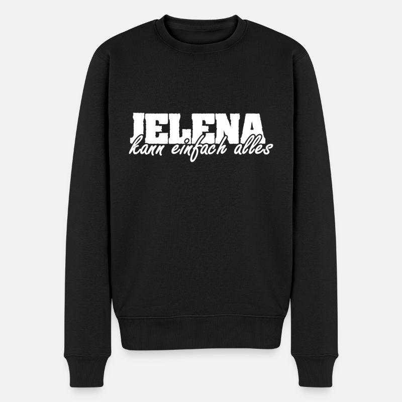 Jelena en tant que femme - Pull Premium bio Homme - noir