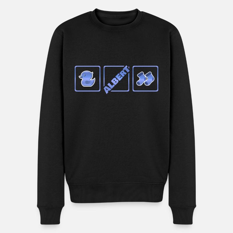 Geschenk für Albert - Männer Premium Bio Pullover - Schwarz