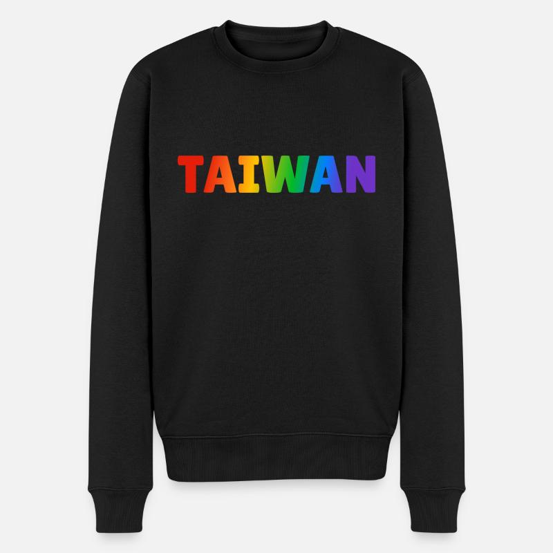 TAÏWAN arc-en-ciel LGBTQ gay pride - Pull Premium bio Homme - noir