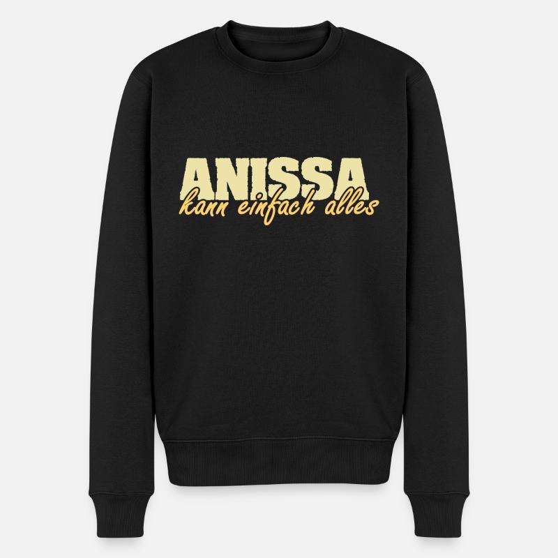 Cadeau pour Anissa - Pull Premium bio Homme - noir