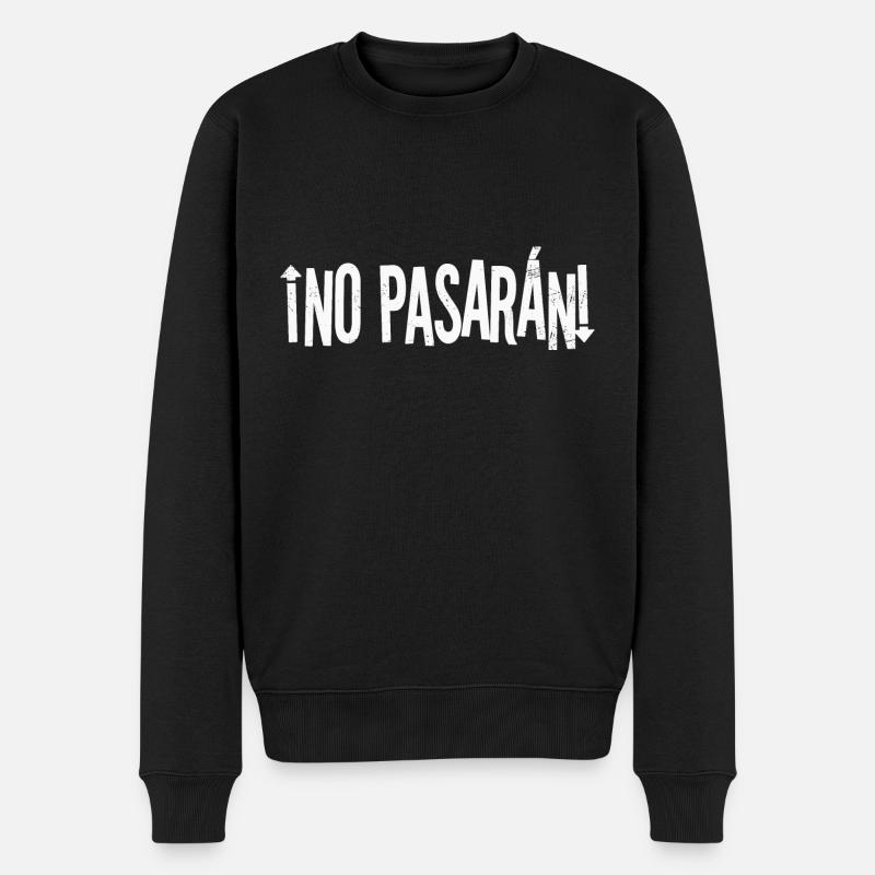 no pasaran - Pull Premium bio Homme - noir