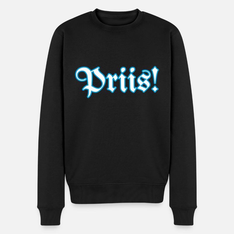 Pris Priiis Schnupftabak - Männer Premium Bio Pullover - Schwarz