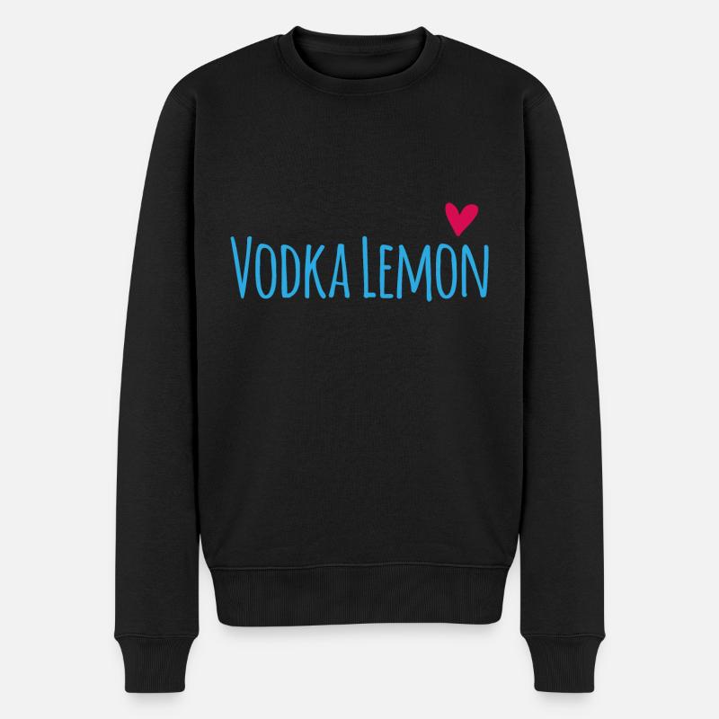 Vodka lemon cadeau fête alcool Russie - Pull Premium bio Homme - noir