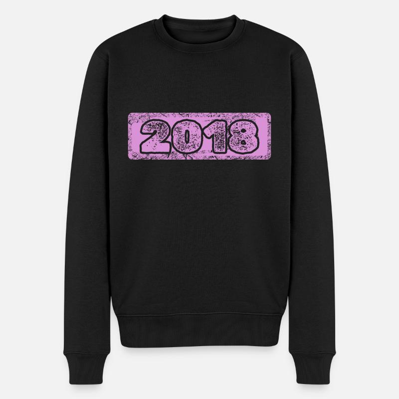 2018 - Männer Premium Bio Pullover - Schwarz