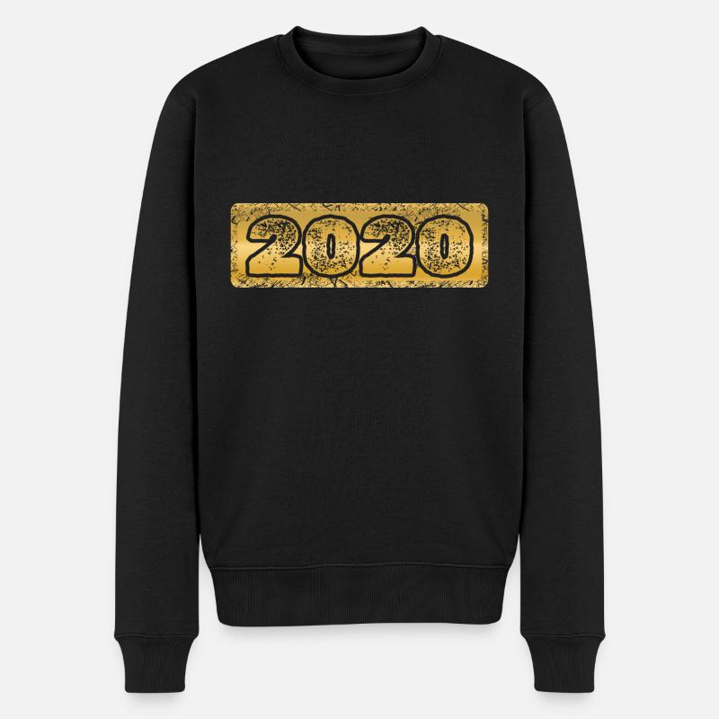 2020 - Männer Premium Bio Pullover - Schwarz