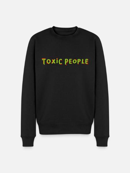 Toxic People - Men's Premium Organic Jumper - black