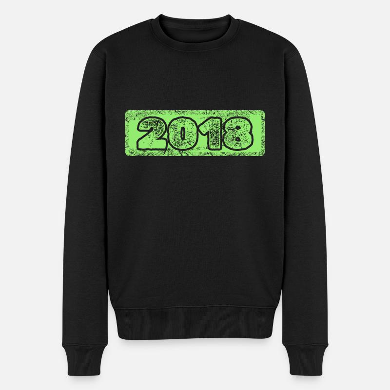 2018 2018 - Männer Premium Bio Pullover - Schwarz