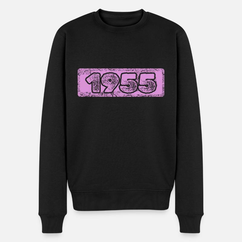 1955 - Männer Premium Bio Pullover - Schwarz