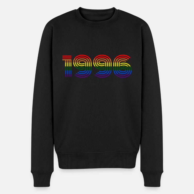 Arc-en-ciel 1996 - Pull Premium bio Homme - noir