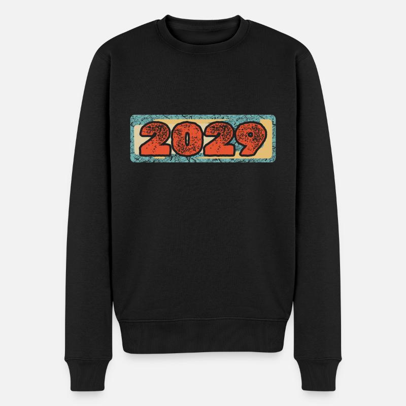 Jahr 2029 - Männer Premium Bio Pullover - Schwarz