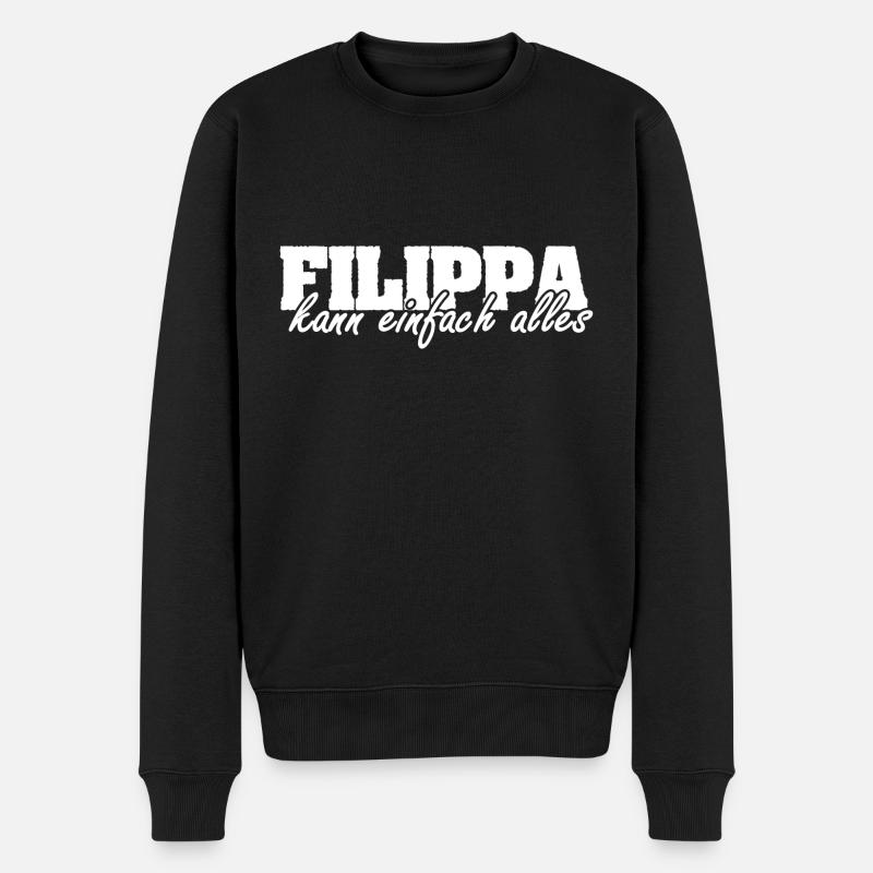Filippa als Frau - Männer Premium Bio Pullover - Schwarz