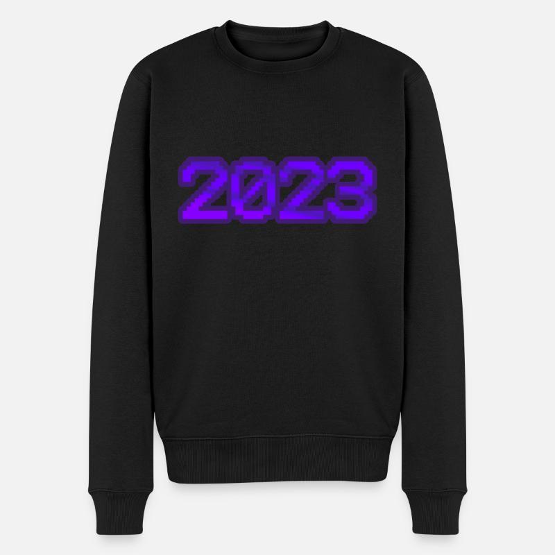 Computer 2023 - Männer Premium Bio Pullover - Schwarz