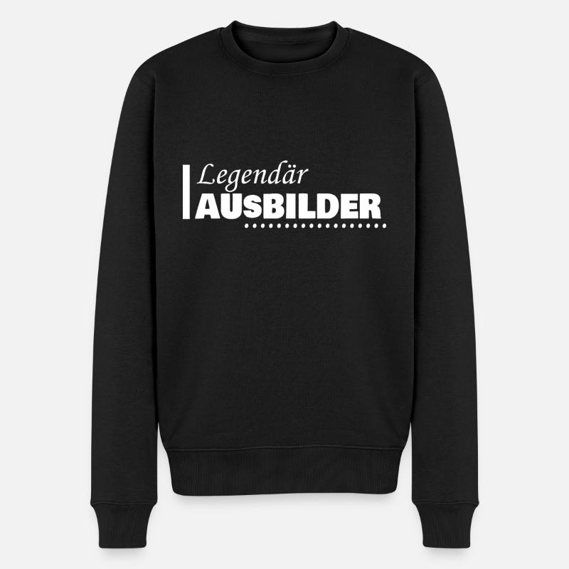 Ausbilder - Männer Premium Bio Pullover - Schwarz