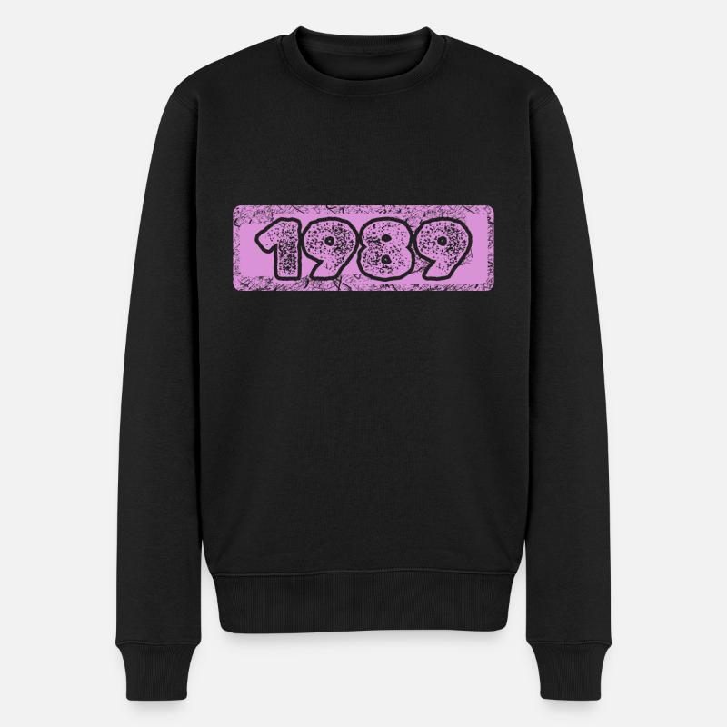 Né en 1989 - Pull Premium bio Homme - noir
