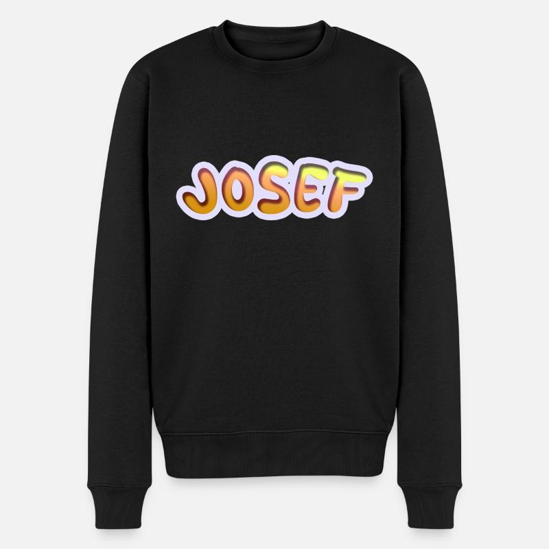 Geschenk für Josef - Männer Premium Bio Pullover - Schwarz
