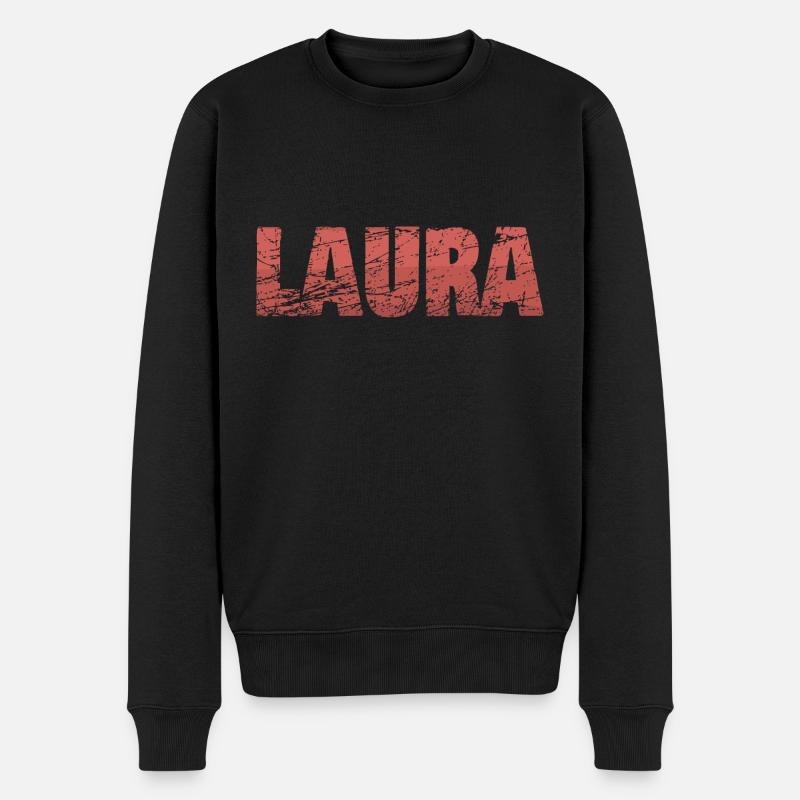 Laura - Männer Premium Bio Pullover - Schwarz