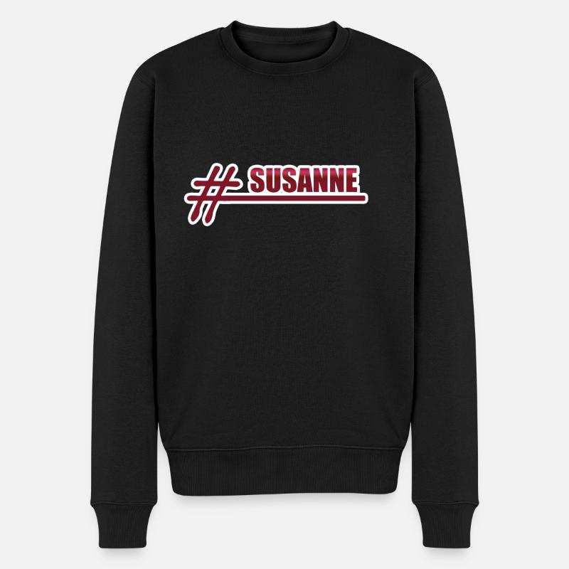 Susanne - Männer Premium Bio Pullover - Schwarz
