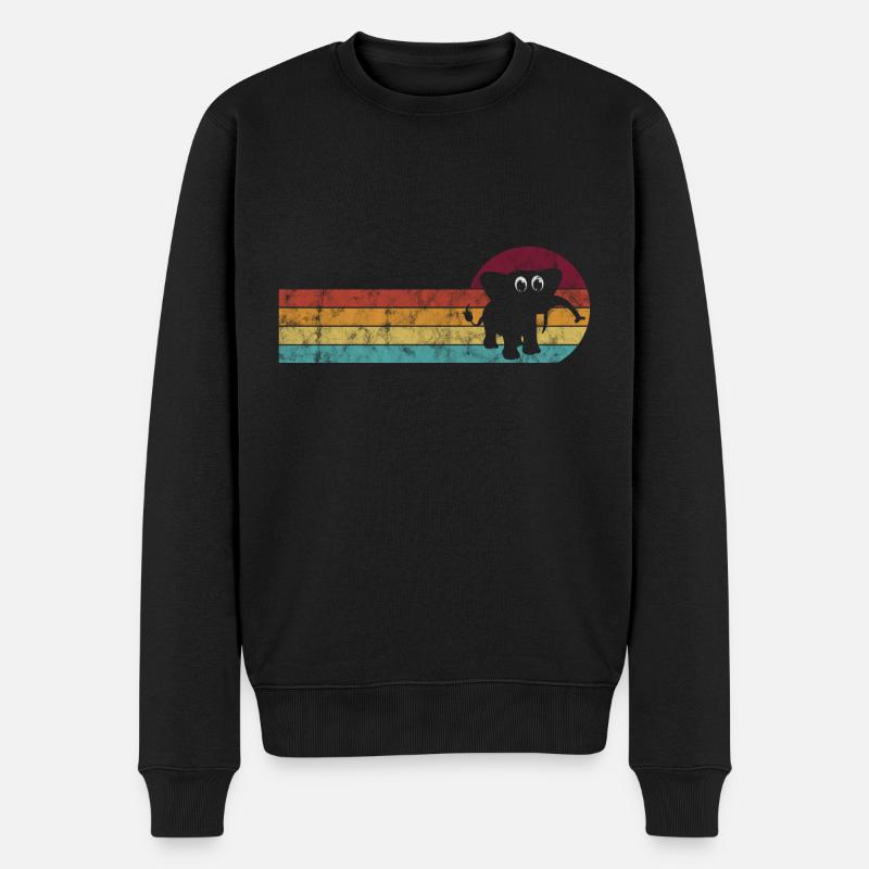 Eléphant éléphant pour enfants - Pull Premium bio Homme - noir