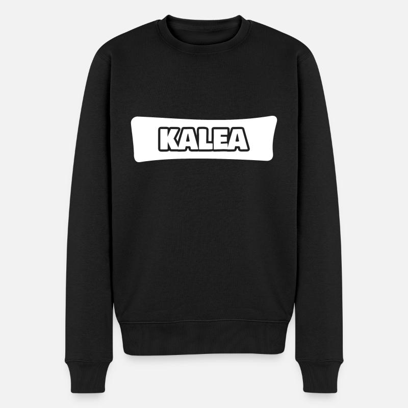 Name Kalea - Männer Premium Bio Pullover - Schwarz