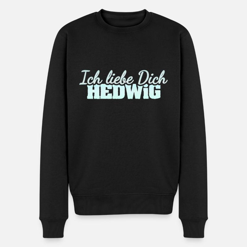 Liebe Hedwig - Männer Premium Bio Pullover - Schwarz