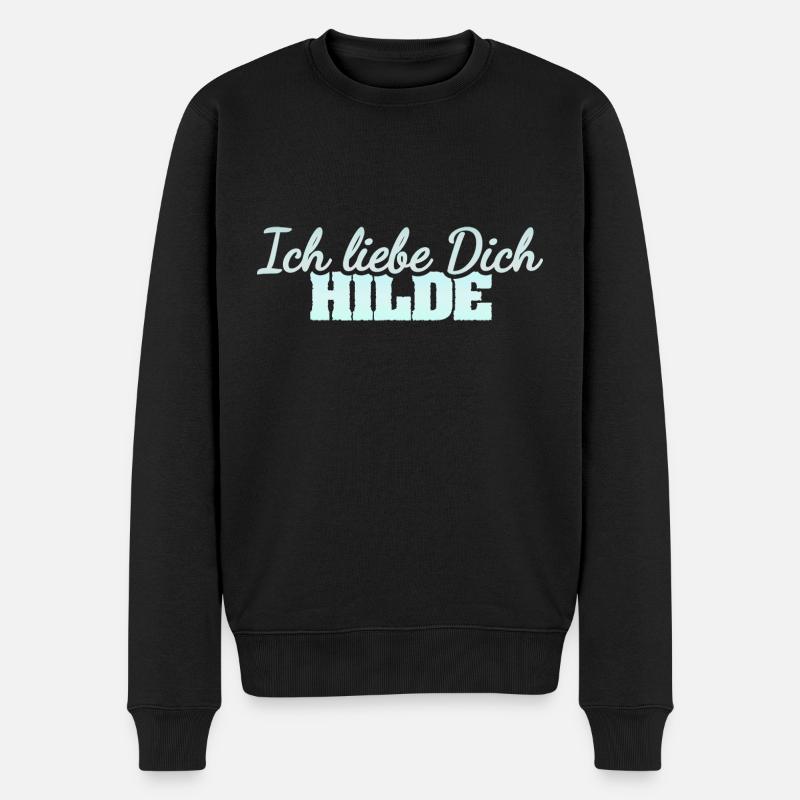 Hilde comme amour - Pull Premium bio Homme - noir