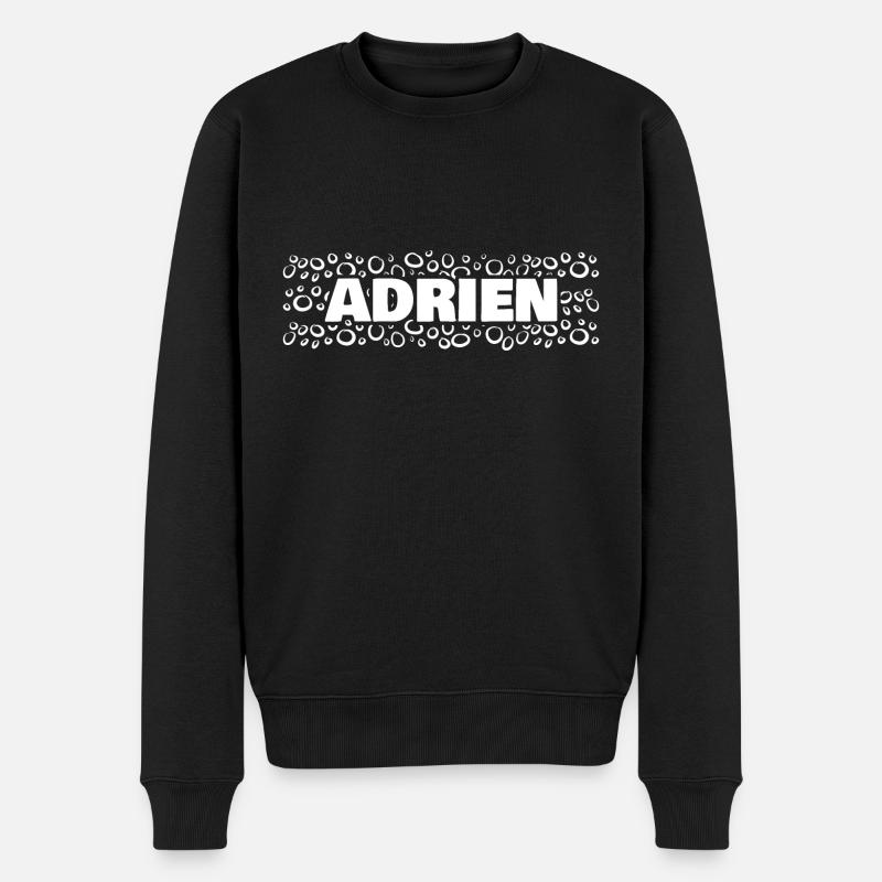 Prénom Adrien - Pull Premium bio Homme - noir
