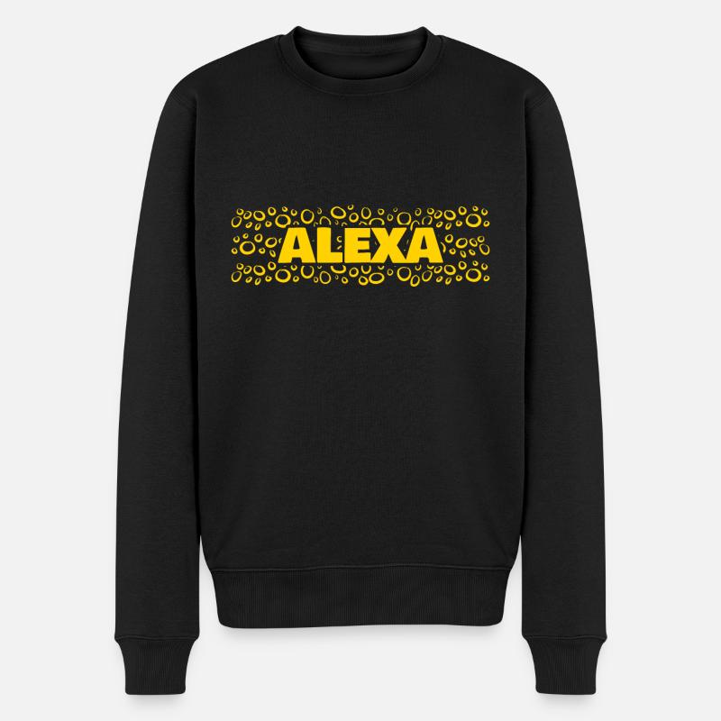 Vorname Alexa - Männer Premium Bio Pullover - Schwarz