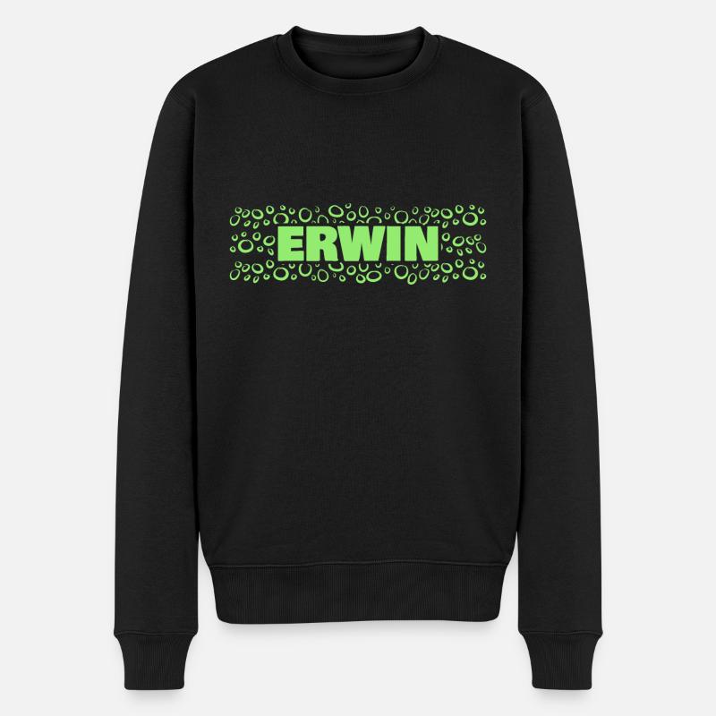 Erwin - Männer Premium Bio Pullover - Schwarz