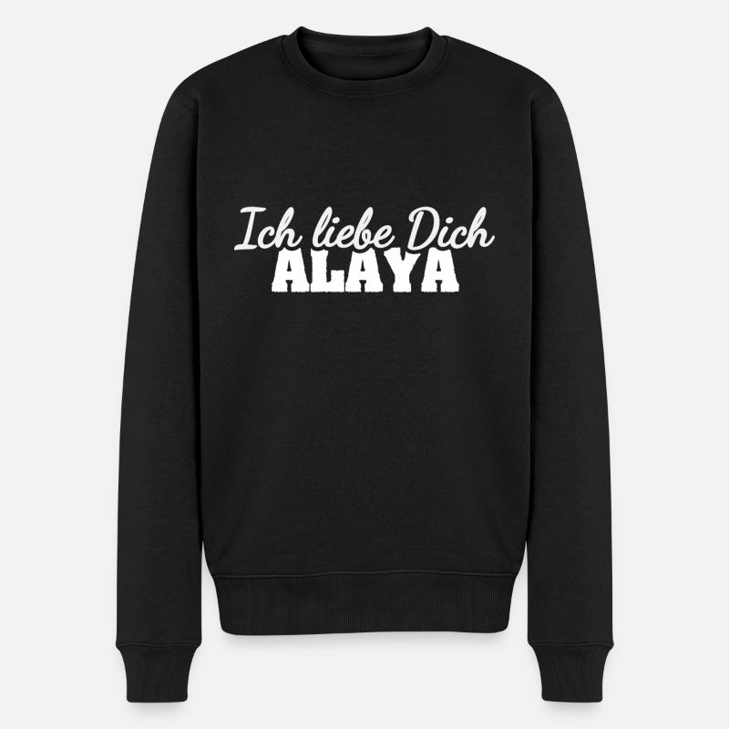 Amour Alaya - Pull Premium bio Homme - noir