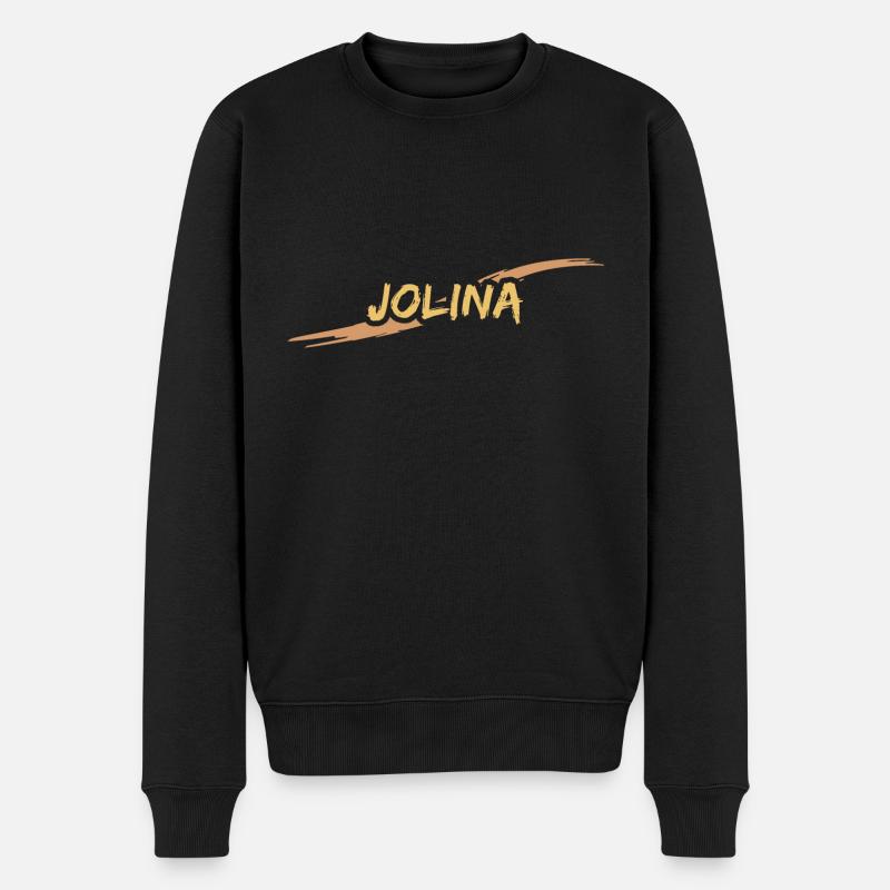 Geschenk für Jolina - Männer Premium Bio Pullover - Schwarz