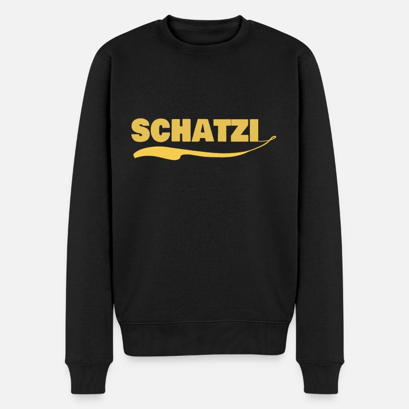 Geschenk für schatzi - Männer Premium Bio Pullover - Schwarz
