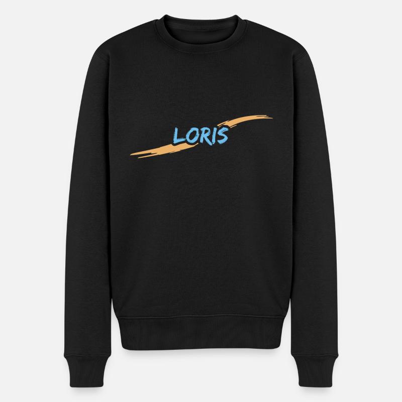 Loris Loris - Pull Premium bio Homme - noir