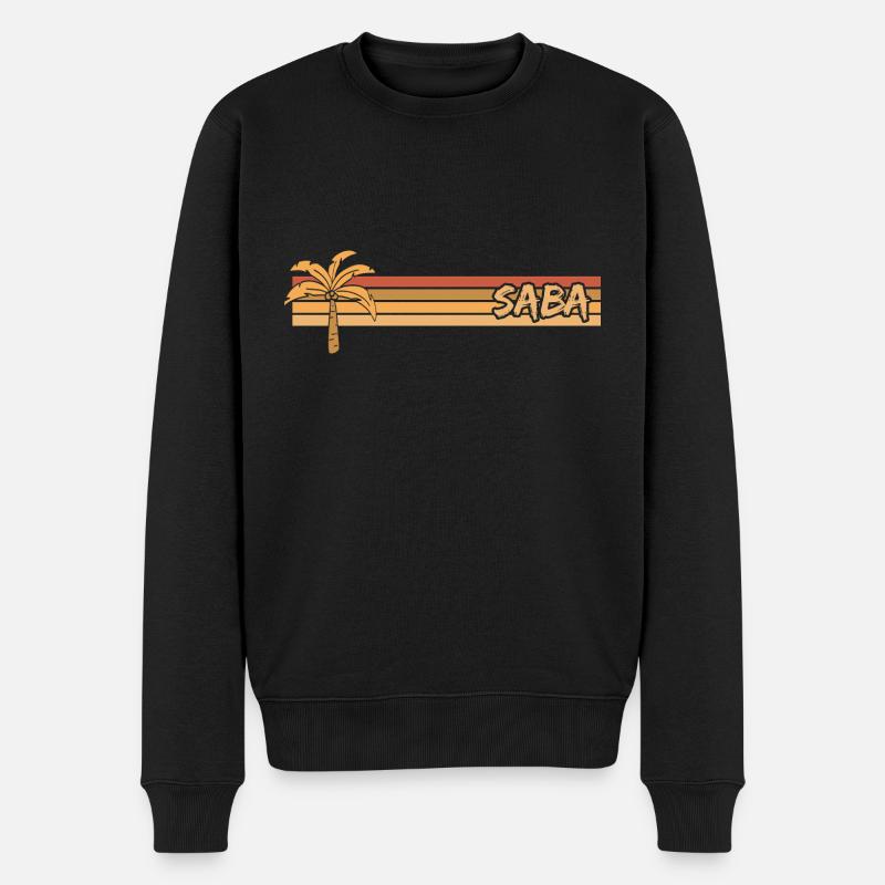 Vacances Saba - Pull Premium bio Homme - noir