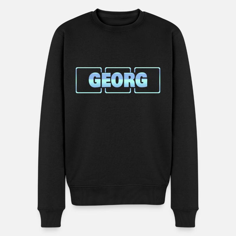 Grossesse Georg - Pull Premium bio Homme - noir