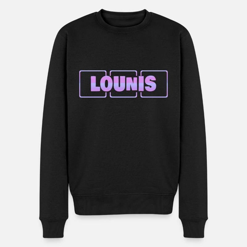 Kind Lounis - Männer Premium Bio Pullover - Schwarz