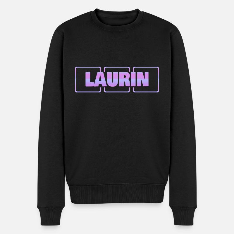 Kind Laurin - Männer Premium Bio Pullover - Schwarz