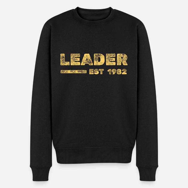 1982 - Männer Premium Bio Pullover - Schwarz