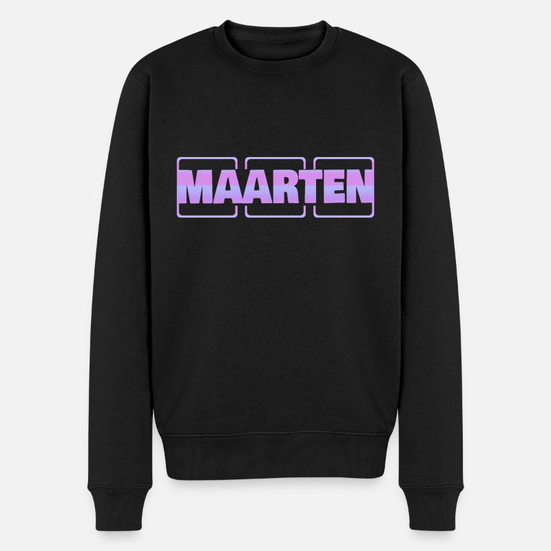 Schwangerschaft Maarten - Männer Premium Bio Pullover - Schwarz