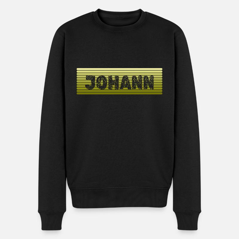 Johann Johann - Männer Premium Bio Pullover - Schwarz