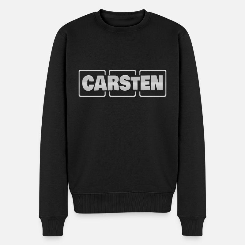 Carsten als Geschenkidee - Männer Premium Bio Pullover - Schwarz