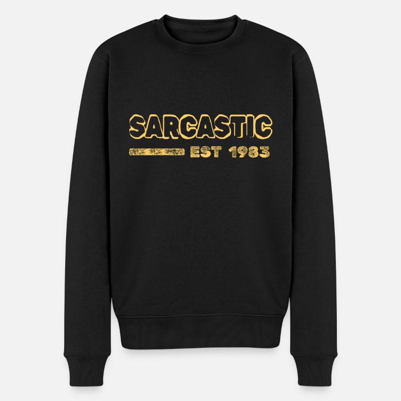 Sarcastique 1983 - Pull Premium bio Homme - noir