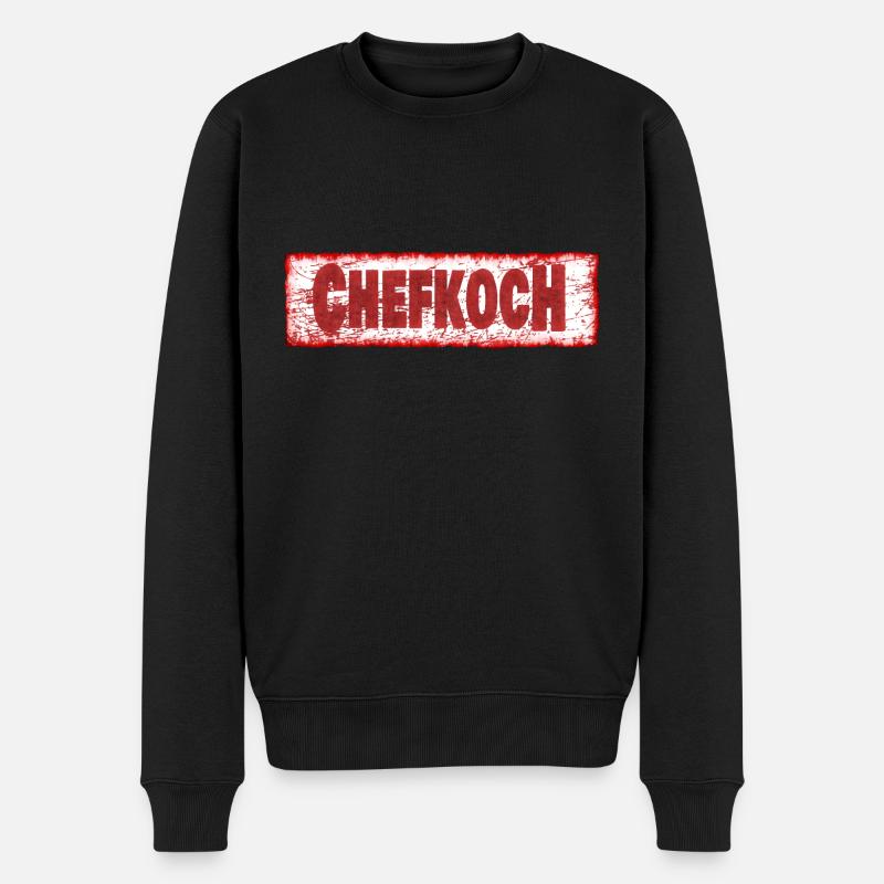 Chefkoch - Männer Premium Bio Pullover - Schwarz
