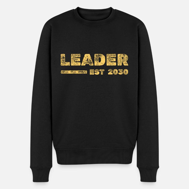 2030 - Männer Premium Bio Pullover - Schwarz