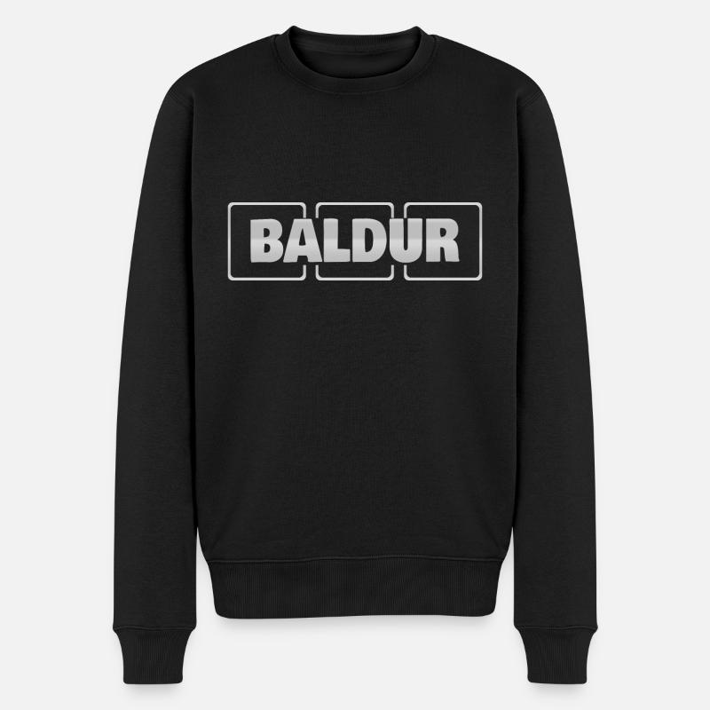 Baldur - Männer Premium Bio Pullover - Schwarz