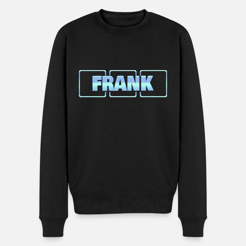 Frank als Baby - Männer Premium Bio Pullover - Schwarz