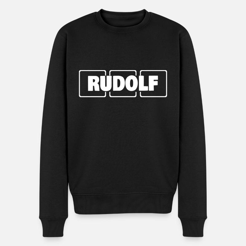 Rudolf comme nom - Pull Premium bio Homme - noir