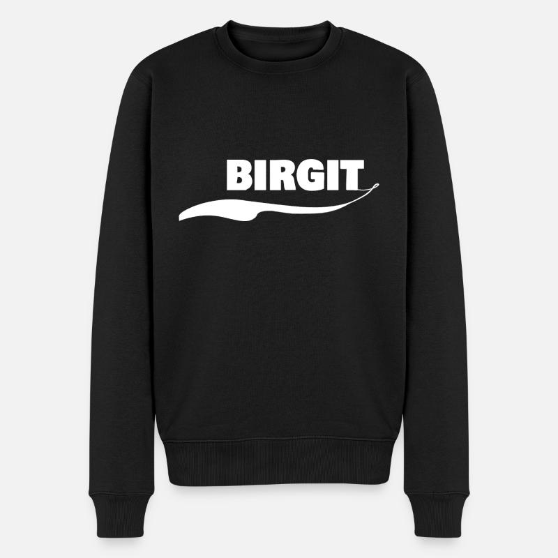 Prénom Birgit - Pull Premium bio Homme - noir