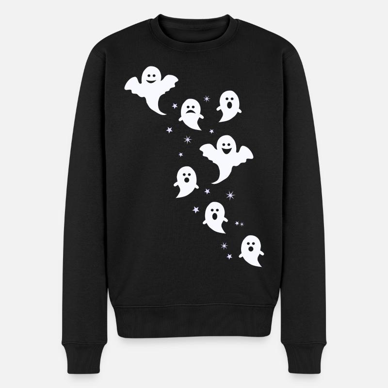 Ghosts Ghosts Ghost Hour Scary Gift - Men's Premium Organic Jumper - black