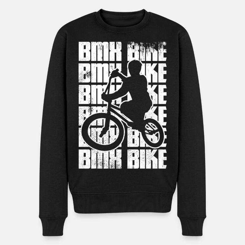BMX Bike - Männer Premium Bio Pullover - Schwarz